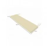 Cuscino per panchina da giardino, cuscino per altalena, cuscino da giardino, 100x40x5 cm, Beige