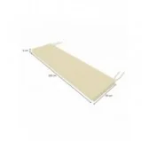 Cuscino per panchina da giardino, cuscino per altalena, cuscino da giardino, 100x50x5 cm, Beige