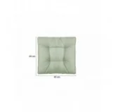 Set di 2 Cuscini per Sedia da Giardino Verde 40x40 + 50x40