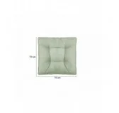 Set di 2 Cuscini per Sedia da Giardino Verde 70x70 + 70x40