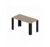 Tavolo da pranzo, piano 2,5 cm Quercia Sonoma, gambe nere, 140x80x75 cm Tavolo da pranzo, piano 2,5 cm Quercia Sonoma, gambe nere, 140x80x75 cm