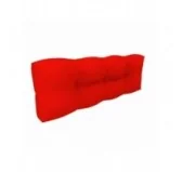 Cuscino Schienale per Pallet, Impermeabile, Trapuntato, 120x40x12 cm, Rosso