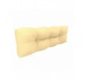 Cuscino Schienale per Pallet, Impermeabile, Trapuntato, 120x40x12 cm, Beige