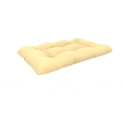 Cuscino di Seduta per Pallet, Impermeabile, Trapuntato, 120x80x15 cm, Beige