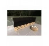 Cuscino Decorativo per Pallet e per Divano da Giardino, Impermeabile, 40x40 cm, Nero