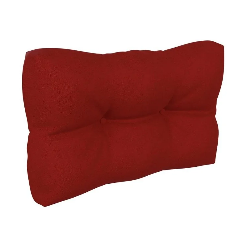 Cuscino Laterale per Pallet, Trapuntato, 60x40x12 cm, Rosso