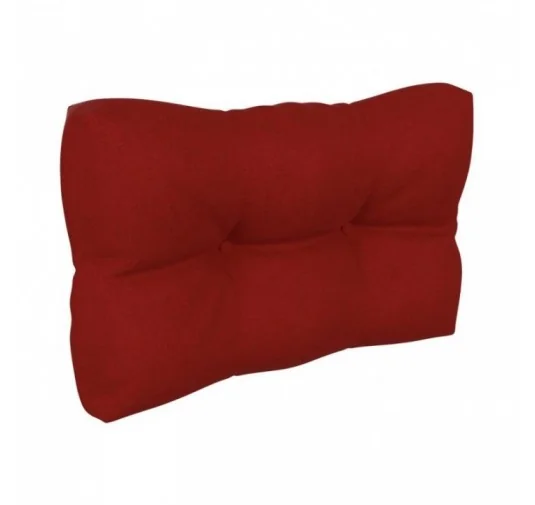 Cuscino Laterale per Pallet, Trapuntato, 60x40x12 cm, Rosso