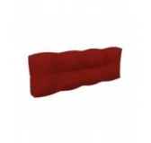 Cuscino Schienale per Pallet, Trapuntato, 120x40x12 cm, Rosso