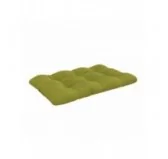 Set di 2 Cuscini per Pallet, 120x80 cm + 120x40 cm, Trapuntati, Lime