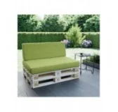 Set di 2 Cuscini per Pallet, 120x80 cm + 120x40 cm, Lime