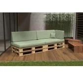 Set di 6 Cuscini per Pallet 120x80 + 120x40 Verde