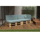 Set di 6 Cuscini per Pallet 120x80 + 120x40 Blu