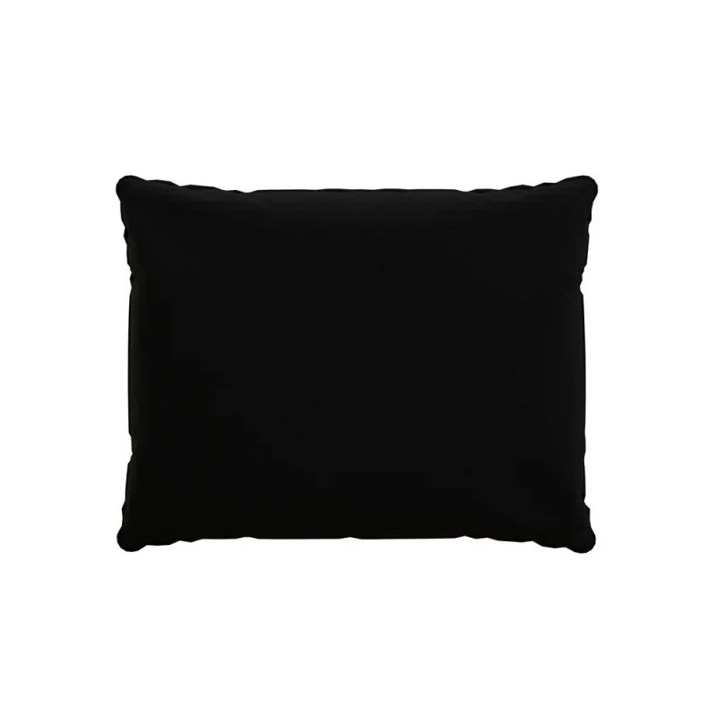 Cuscini per Sedie, Cuscini di Schienale, Cuscino da Esterno per mobili e Arredamento da Giardino, 50x40x15 cm, Nero