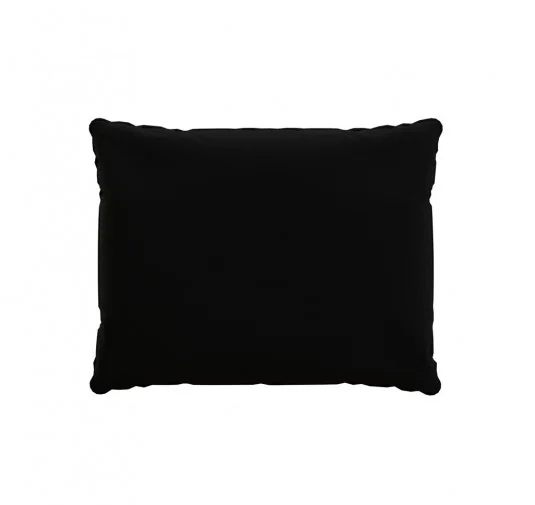 Cuscini per Sedie, Cuscini di Schienale, Cuscino da Esterno per mobili e Arredamento da Giardino, 50x40x15 cm, Nero