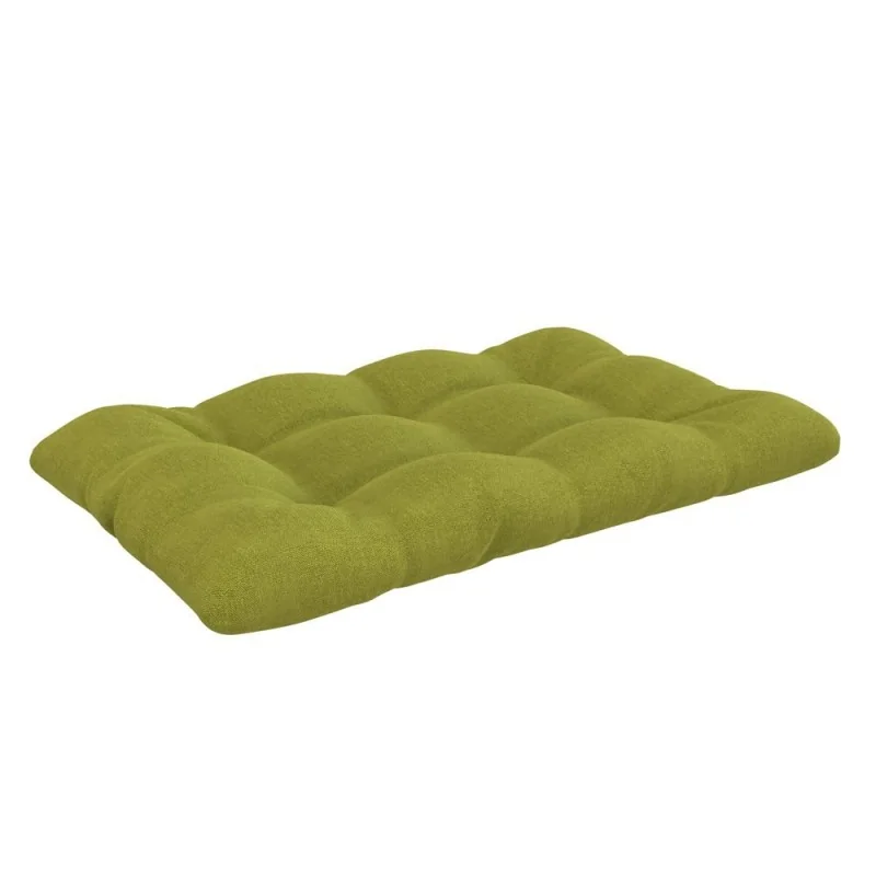 Cuscino di Seduta per Pallet, Trapuntato, 120x80x12 cm, Lime