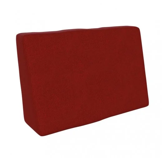 Cuscino Laterale per Pallet, 60x40x20/10 cm, Rosso