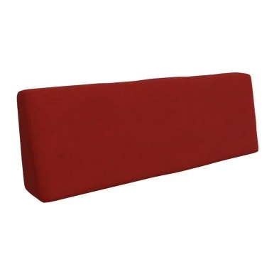 Cuscino Schienale per Pallet, 120x40x20/10 cm, Rosso