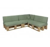 Set di 8 Cuscini per Pallet 120x80 + 120x40 Verde