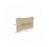 Cuscino Laterale Trapuntato per Pallet 60x40x12 cm Beige