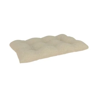 Cuscino di Seduta Trapuntato per Pallet 120x80x15 cm Beige