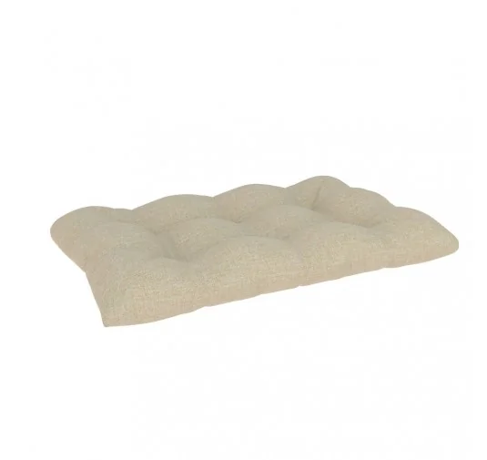 Cuscino di Seduta Trapuntato per Pallet 120x80x15 cm Beige