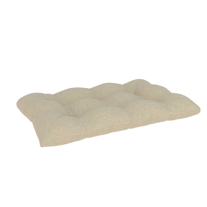 Cuscino di Seduta per Pallet, Trapuntato, 120x60x12 cm, Beige