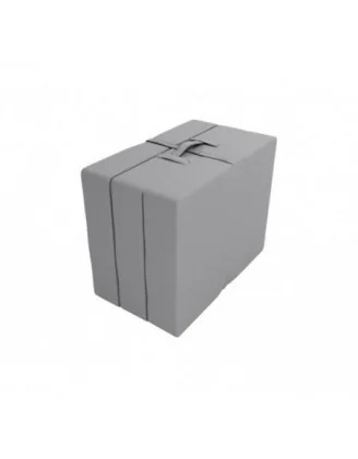 Materasso Pieghevole per Ospiti e Campeggio Impermeabile 140x195x15 Grigio
