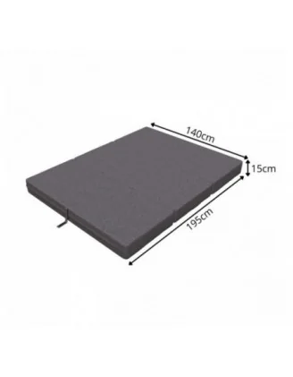 Materasso Pieghevole per Ospiti e Campeggio 140x195x15 Antracite