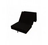 Materasso Pieghevole per Ospiti e Campeggio 80x195x15 Nero Materasso Pieghevole per Ospiti e Campeggio 80x195x15 Nero