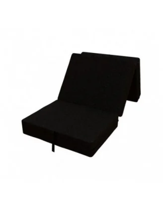 Materasso Pieghevole per Ospiti e Campeggio 80x195x15 Nero