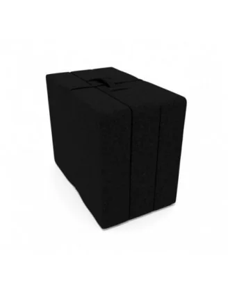 Materasso Pieghevole per Ospiti e Campeggio 80x195x15 Nero
