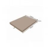 Materasso Pieghevole per Ospiti e Campeggio 120x195x15 Beige