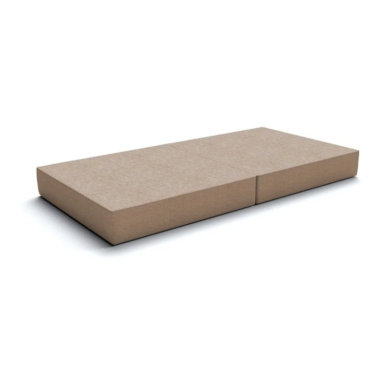 Materasso pieghevole 160x80x15 cm per divano modulare per bambini, beige