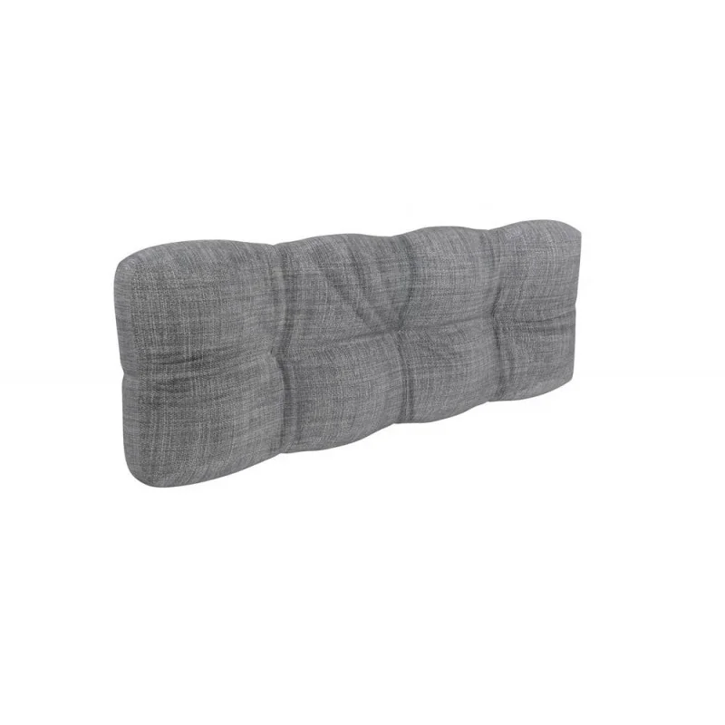 Cuscino Schienale Trapuntato per Pallet 120x40x12 cm Grigio