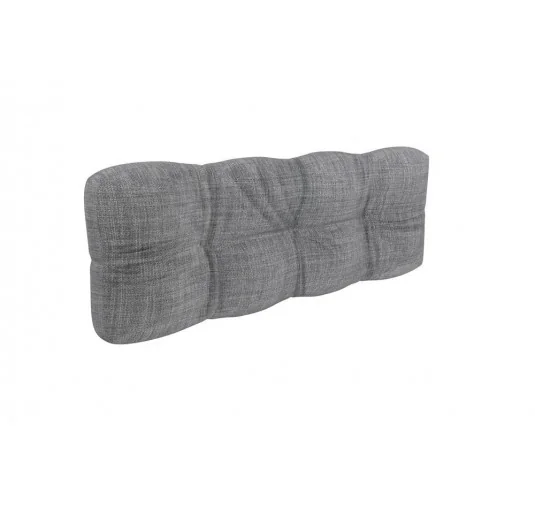 Cuscino Schienale Trapuntato per Pallet 120x40x12 cm Grigio