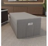 Fodera per materasso pieghevole 120x195x15 cm, Grigio