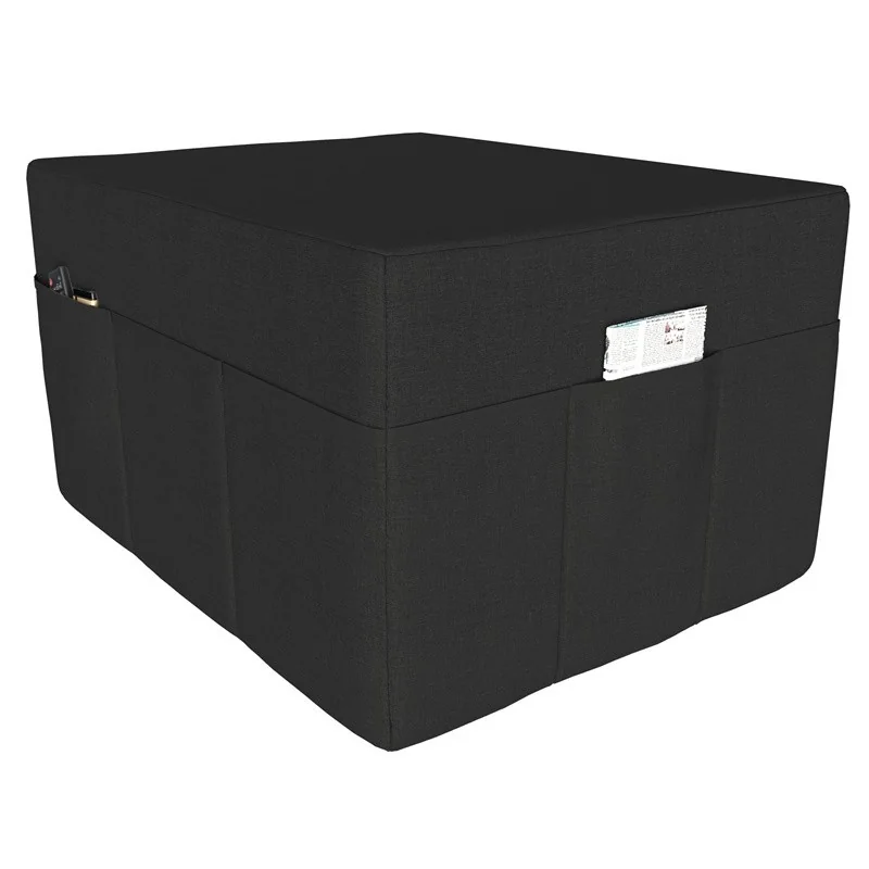 Fodera per materasso pieghevole 80x195x15 cm, Nero Fodera per materasso pieghevole 80x195x15 cm, Nero