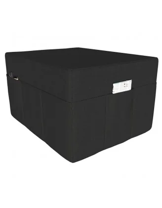 Fodera per materasso pieghevole 80x195x15 cm, Nero