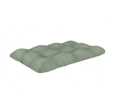 Cuscino di Seduta Trapuntato per Pallet 120x80x15 cm Verde