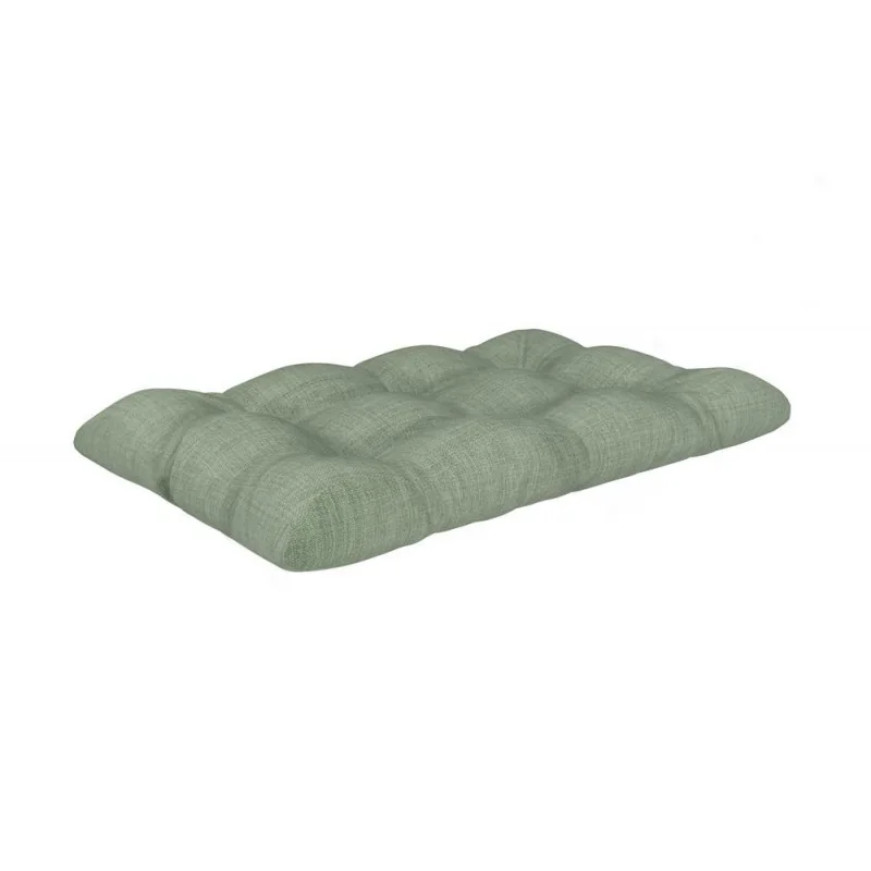 Cuscino di Seduta Trapuntato per Pallet 120x80x15 cm Verde