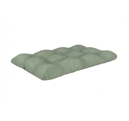 Cuscino di Seduta Trapuntato per Pallet 120x80x15 cm Verde