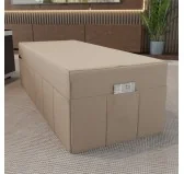 Fodera per materasso pieghevole 160x195x15 cm, Beige