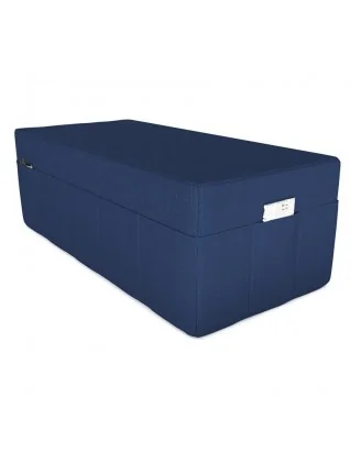 Fodera per materasso pieghevole 140x195x15 cm, Blu Scuro