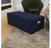 Fodera per materasso pieghevole 140x195x15 cm, Blu Scuro Fodera per materasso pieghevole 140x195x15 cm, Blu Scuro