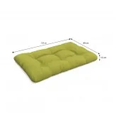 Set di 6 Cuscini per Pallet: 2x 120x80 + 2x 120x40 + 60x40 + 40x40, Trapuntati, Lime Set di 6 Cuscini per Pallet: 2x 120x80 + 2x 120x40 + 60x40 + 40x40, Trapuntati, Lime