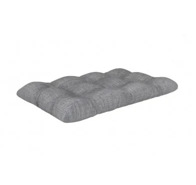 Cuscino di Seduta Trapuntato per Pallet 120x80x15 cm Grigio