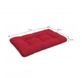 Set di 8 Cuscini per Pallet: 3x 120x80 + 3x 120x40 + 60x40 + 40x40, Trapuntati, Rosso Set di 8 Cuscini per Pallet: 3x 120x80 + 3x 120x40 + 60x40 + 40x40, Trapuntati, Rosso