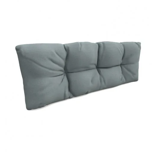 Cuscino Schienale Trapuntato per Pallet 120x40x12 cm Blu