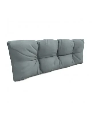 Cuscino Schienale Trapuntato per Pallet 120x40x12 cm Blu