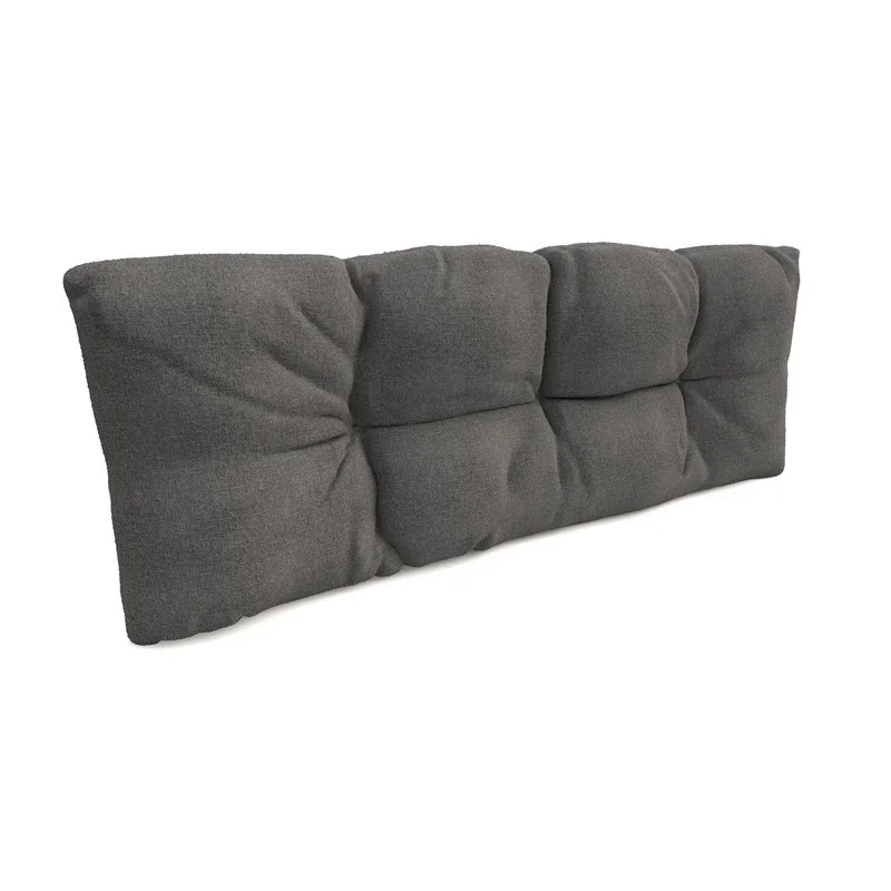 Cuscino Schienale Trapuntato per Pallet 120x40x12 cm Grigio Cuscino Schienale Trapuntato per Pallet 120x40x12 cm Grigio